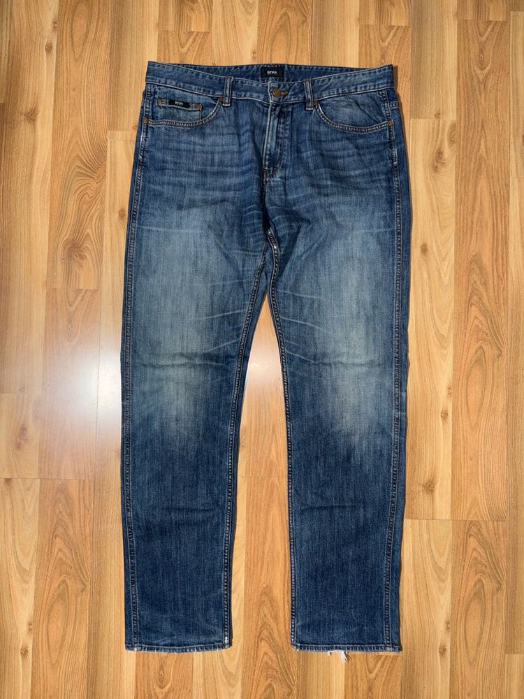 HUGO BOSS Men's Blue Wash Jeans