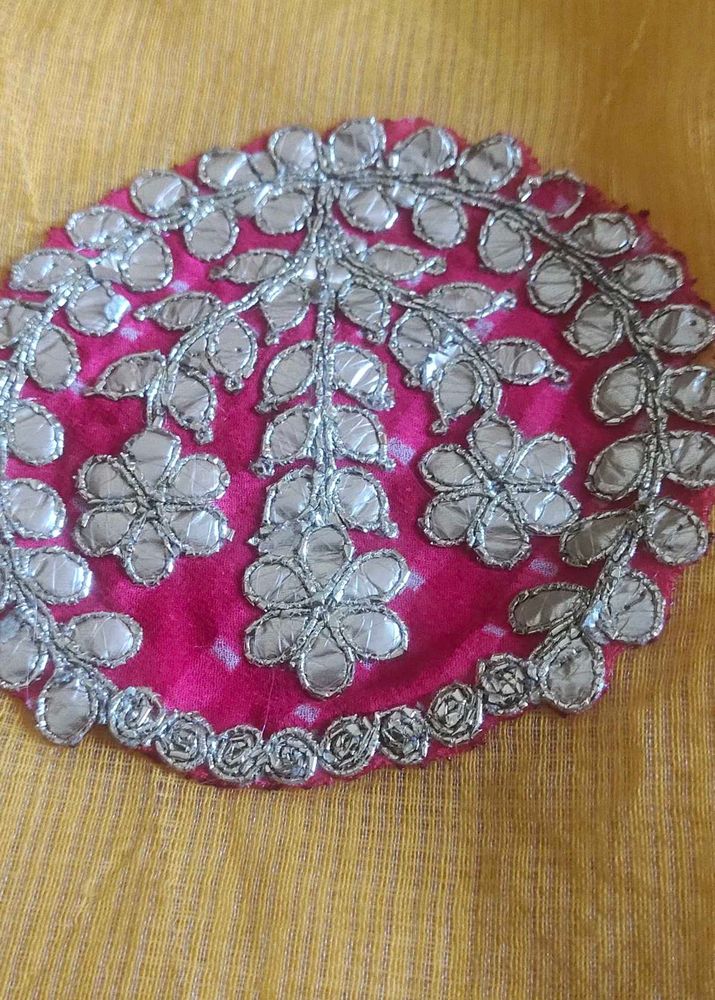kota doria Embroidered Saree Border