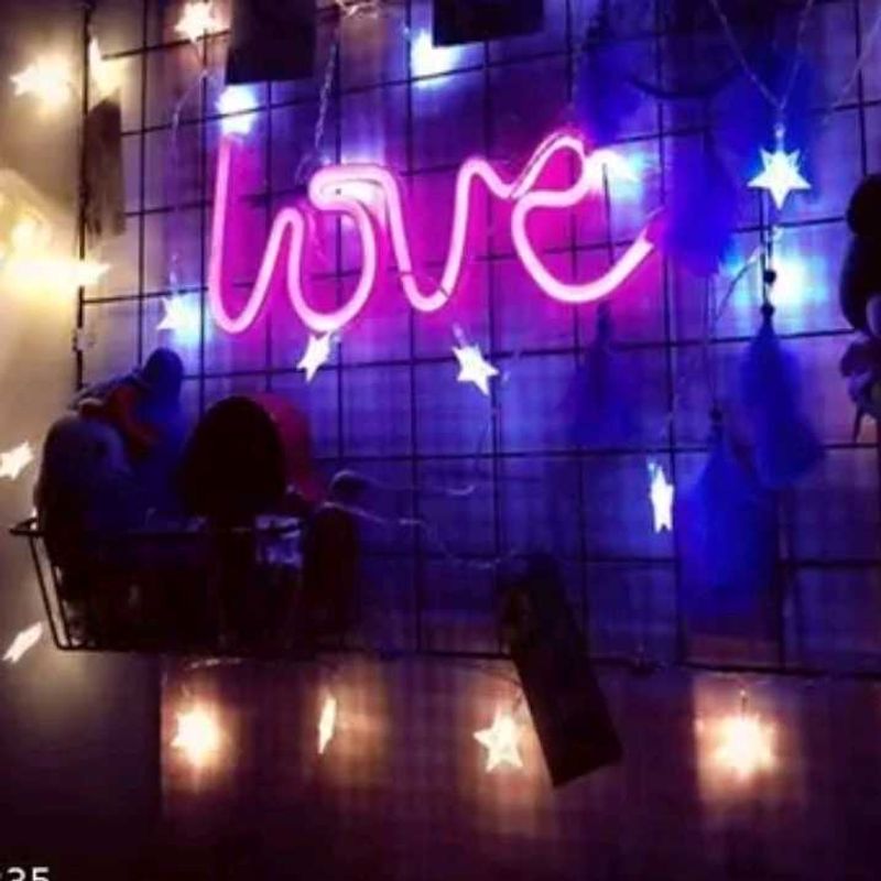 Pink 'Love' Neon Sign