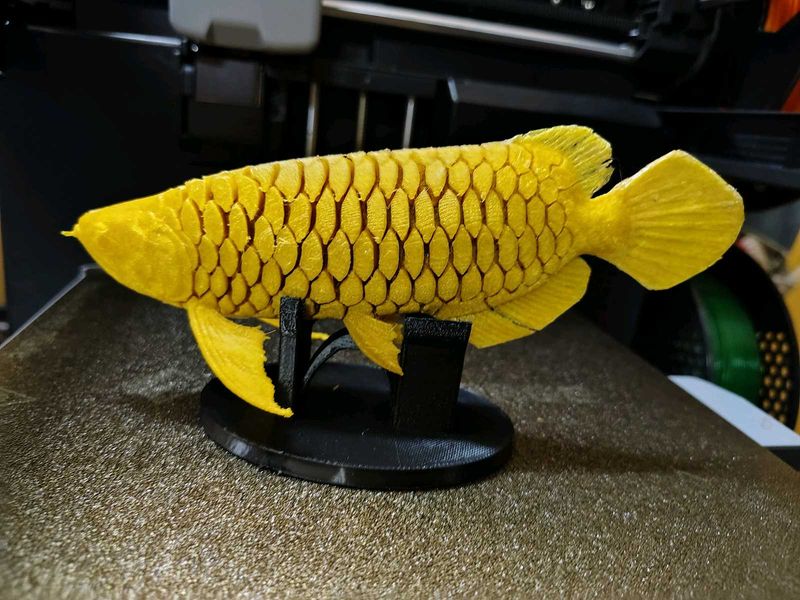 Golden Arowana Fish Showpiece
