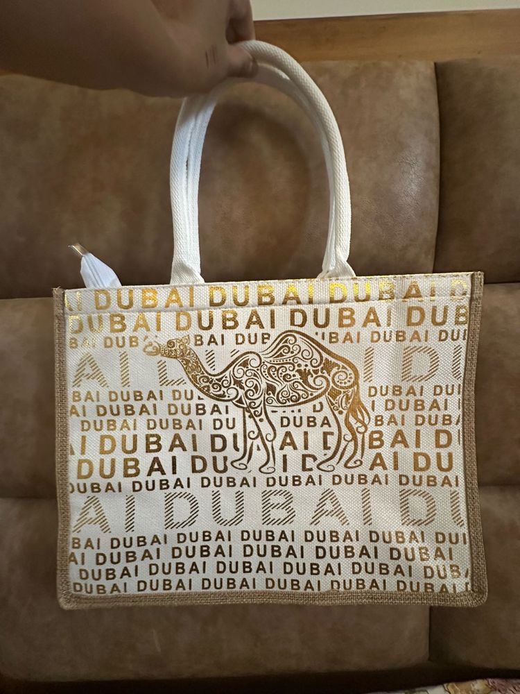 Jute Tote Bag From Dubai