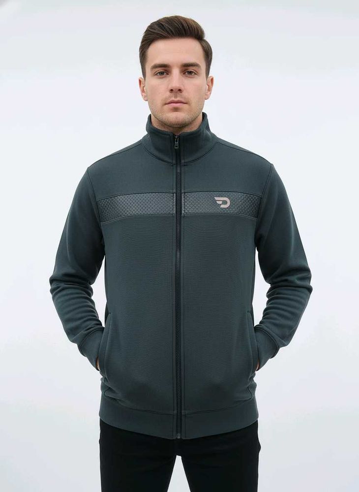 Men's Dark Green Casual Jacket