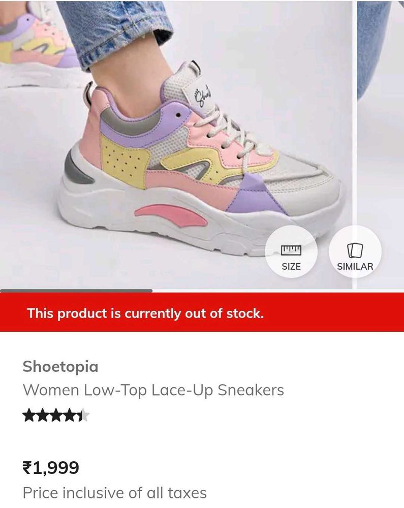 Pastel Color Block Sneakers