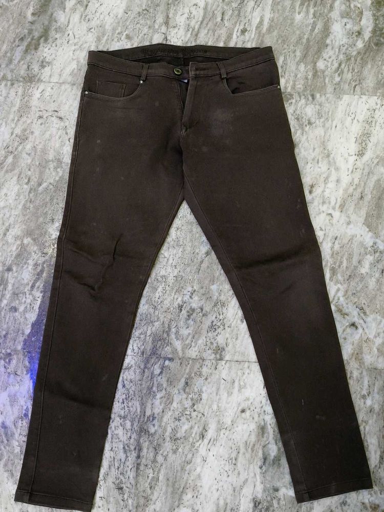 Men's Dark Brown Casual Pants