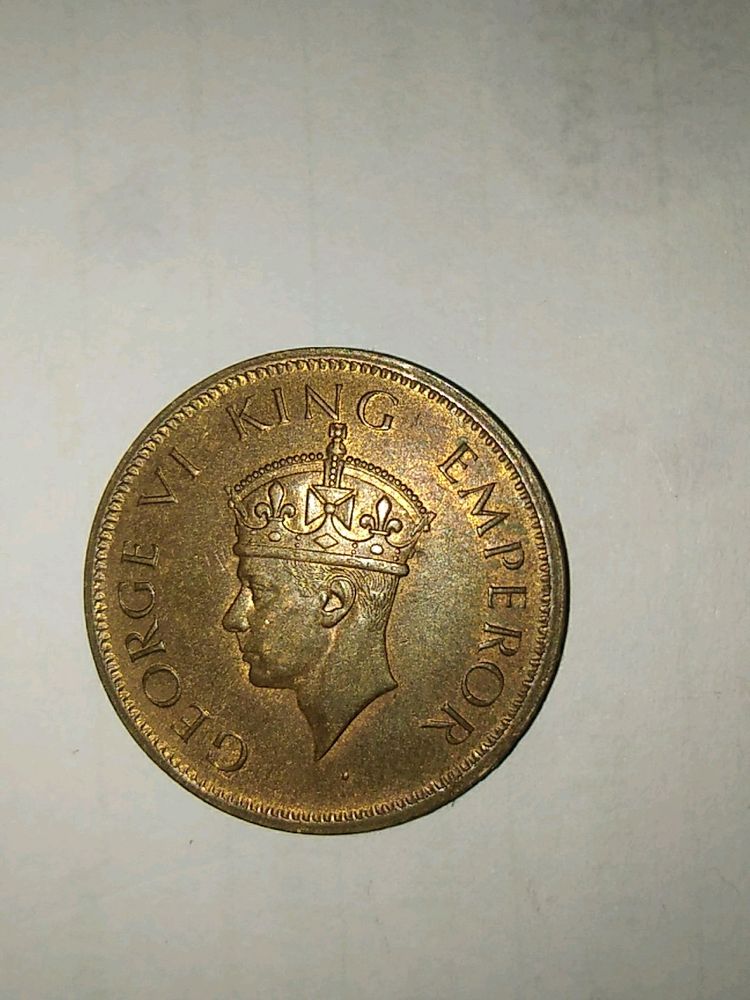 One Quarter Anna 1942 ( GEORGE VI KING)