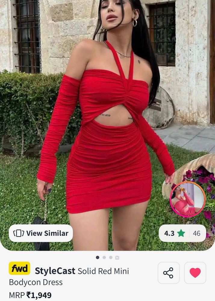 Red Bodycon Mini Dress