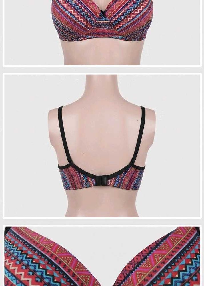 Boho Print Padded Bra