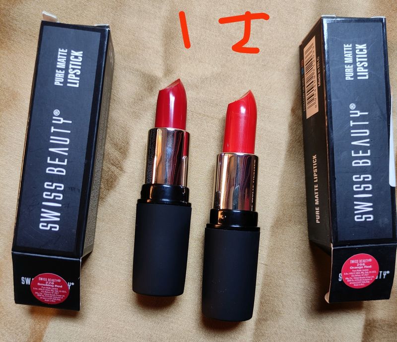 Swiss Beauty Lipstick Shade 220 And 208
