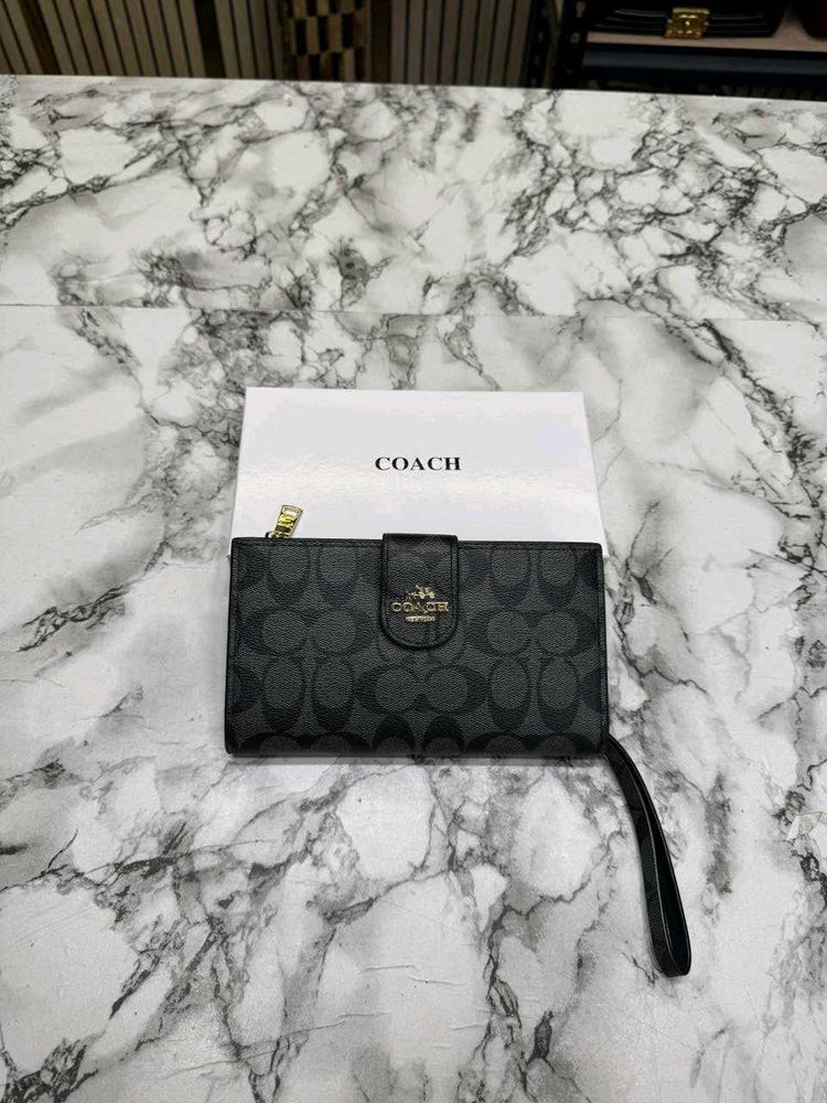 Coach Signature Canvas Wallet