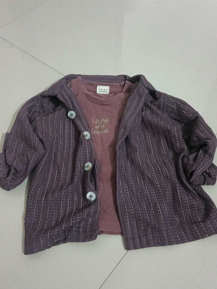 Tshirt with shrug ( belt free)