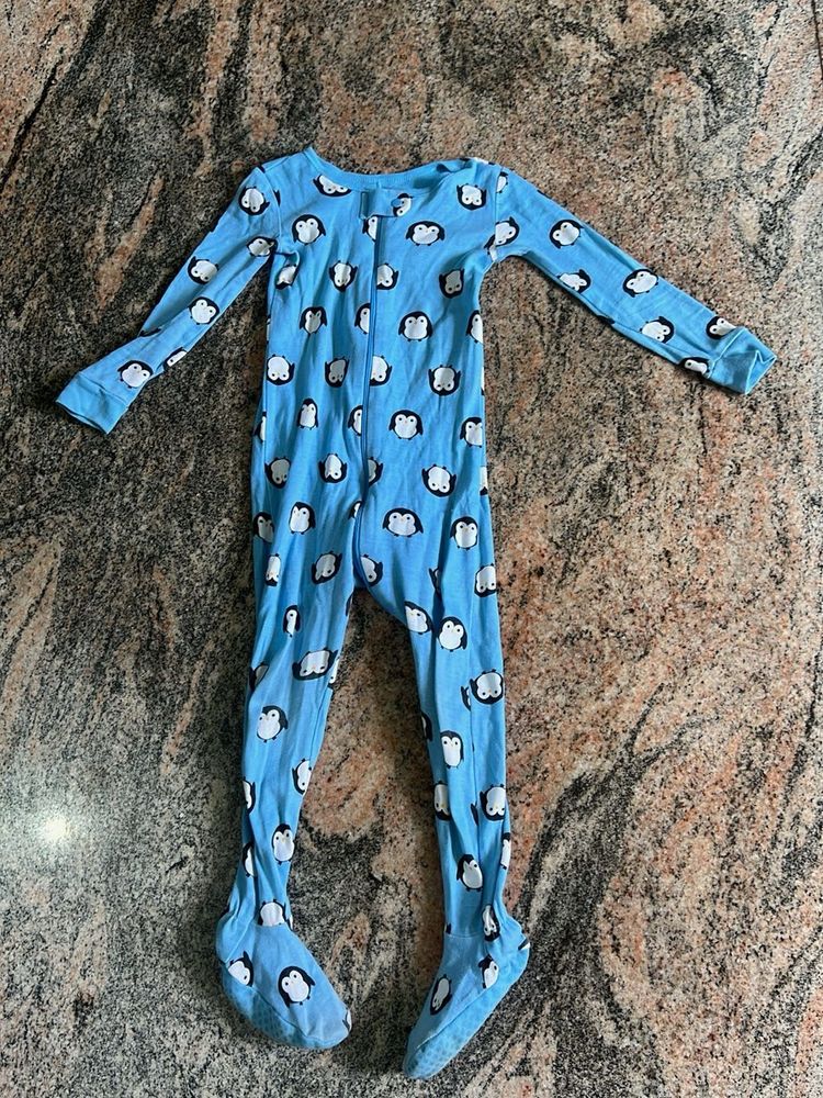 Cute Penguin Footed Pajamas