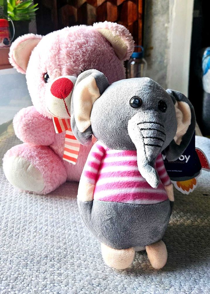 Combo Cute Stuffed Elephant &amp; Tubby