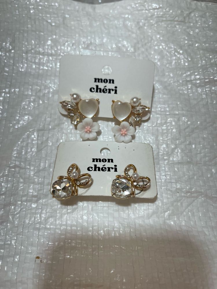 Set of 4golden and 2Rosegold stud Anti Tarnish