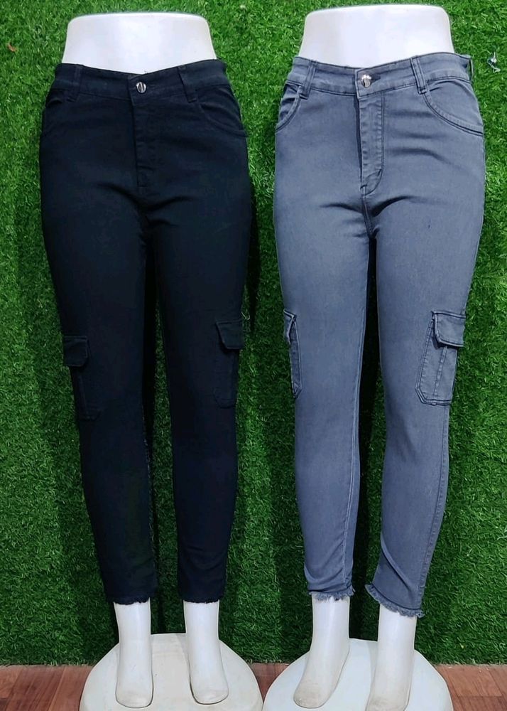 Beautiful Grey Jeans With Pockets