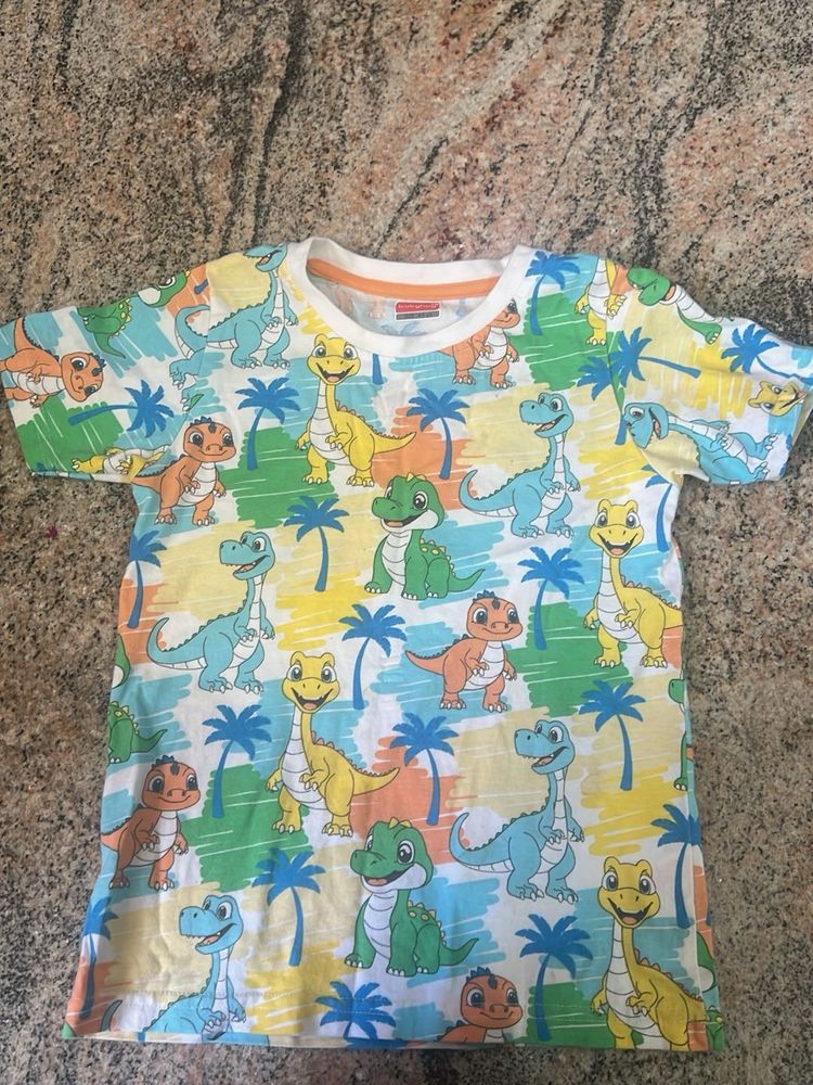 Dinosaur Print T-Shirt for Kids