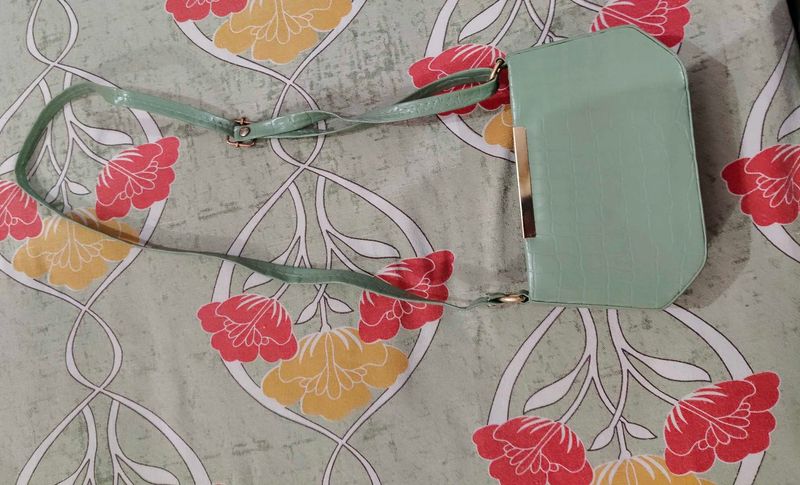 Stylish Mint Green Clutch Bag