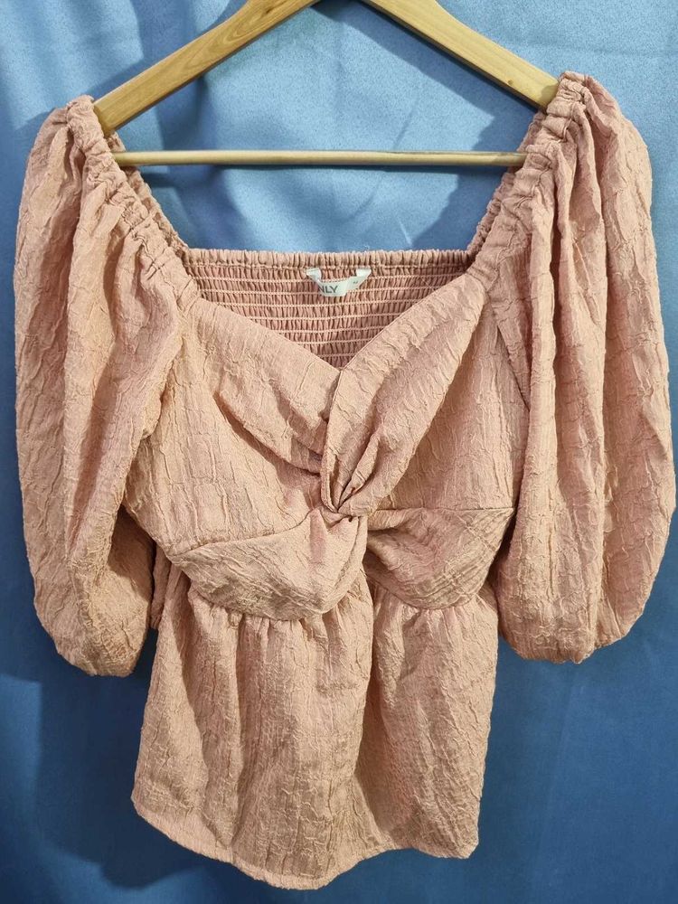 Only Elegant Pink Long Sleeve Top