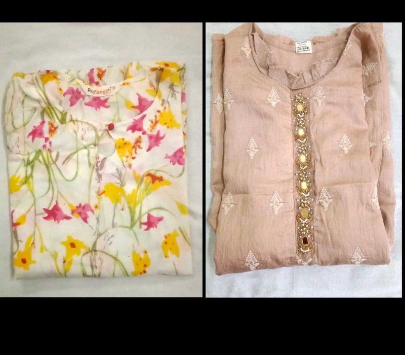 Combo Of Two Women's Kurti Tops