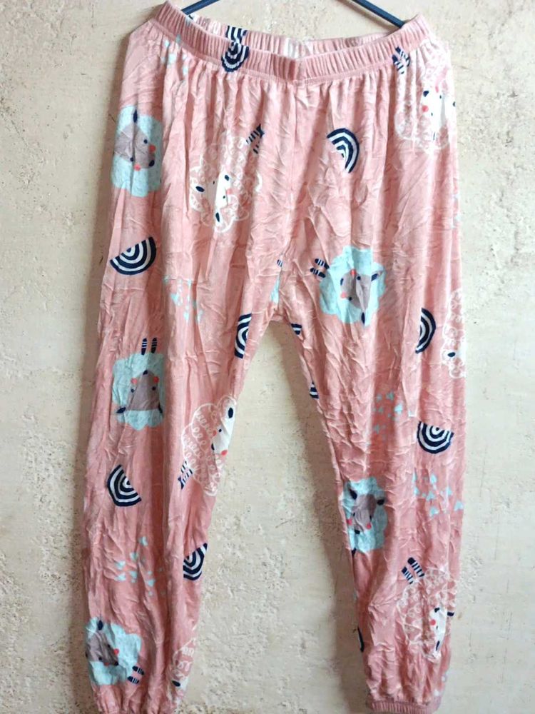 Women's Fleece Fashion Pants Night Suit Multicolou