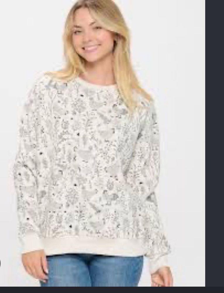 Floral Print Long Sleeve Top