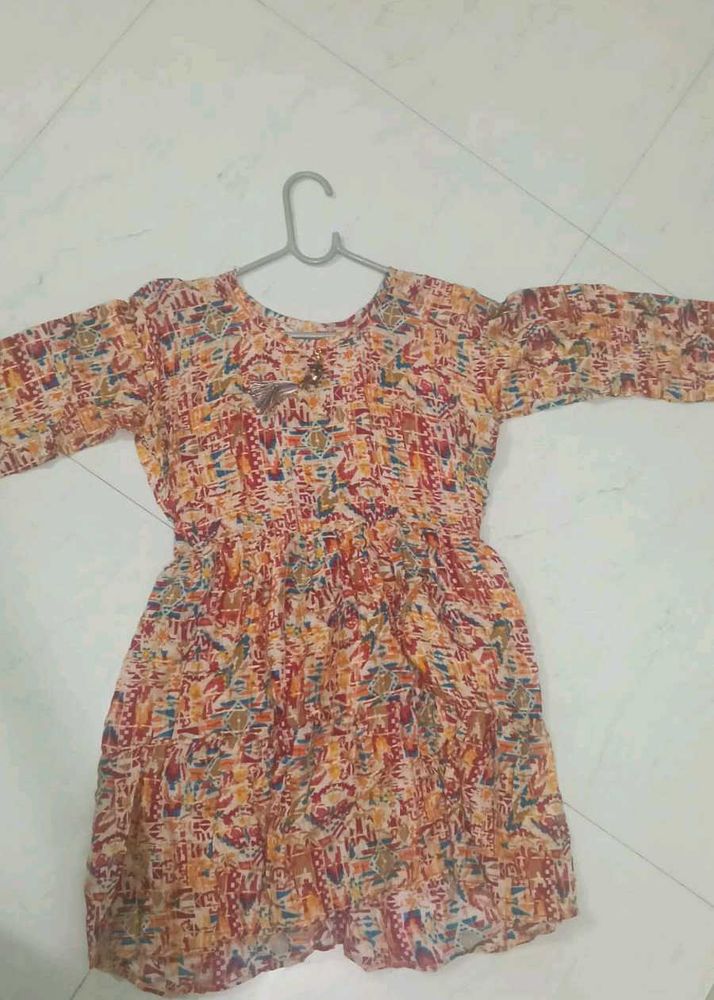 Pretty colourful short kurti
