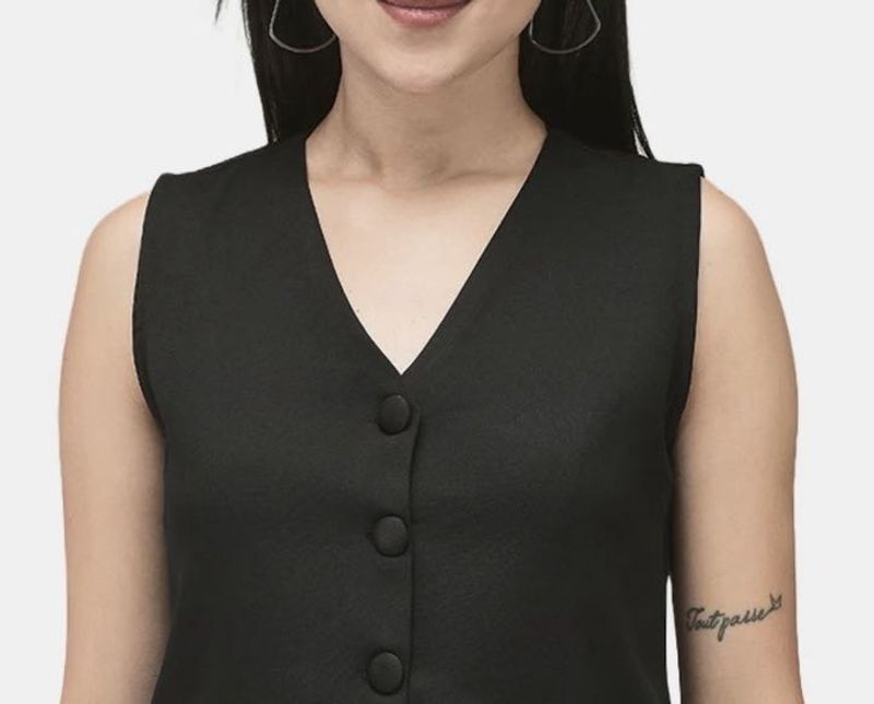 Chic Brown Sleeveless Vest Top