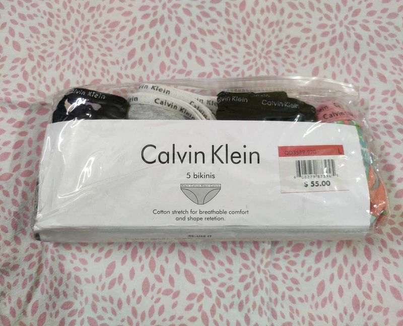 Calvin Klein Bikini Panty Set - 4 Pack, Size L