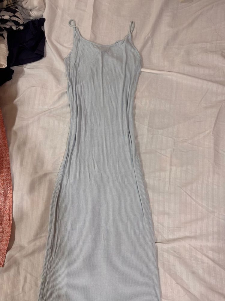 Forever 21 stretchable Light Blue Spaghetti Strap