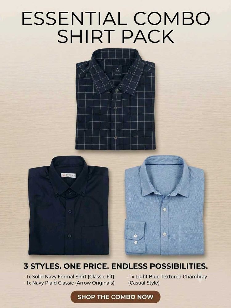 MEN Essential Combo Shirt Pack
