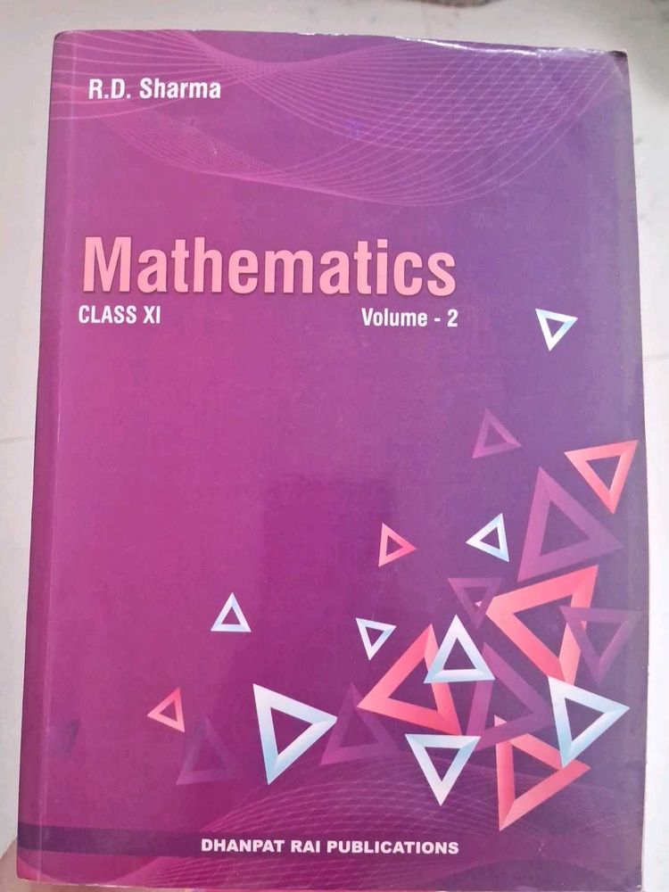 RD Sharma Mathematics Class XI Vol 2