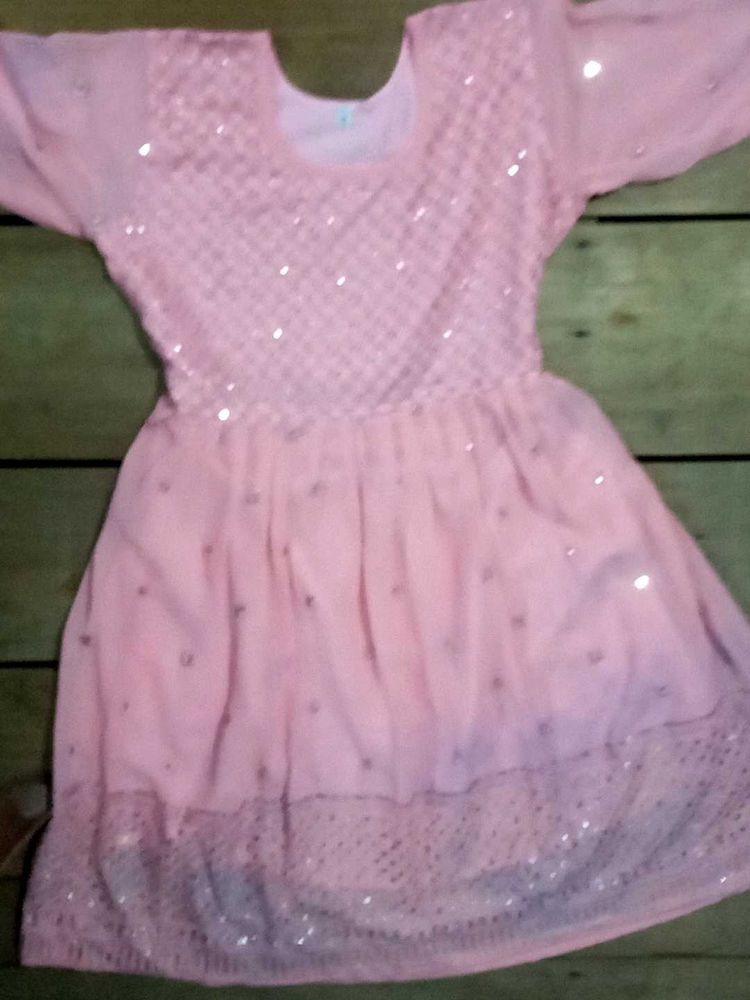 Pretty Pink Girls Dress