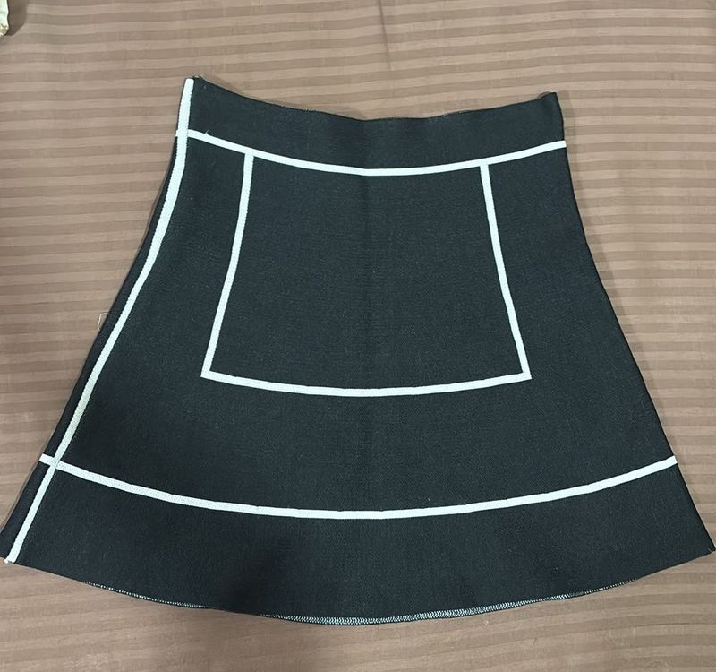 Black A-line Skirt