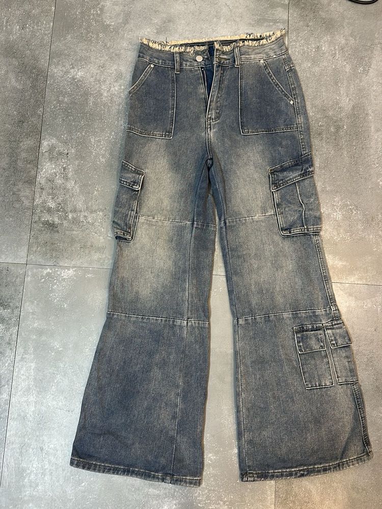 Brand New Wide Leg Cargo Jeans