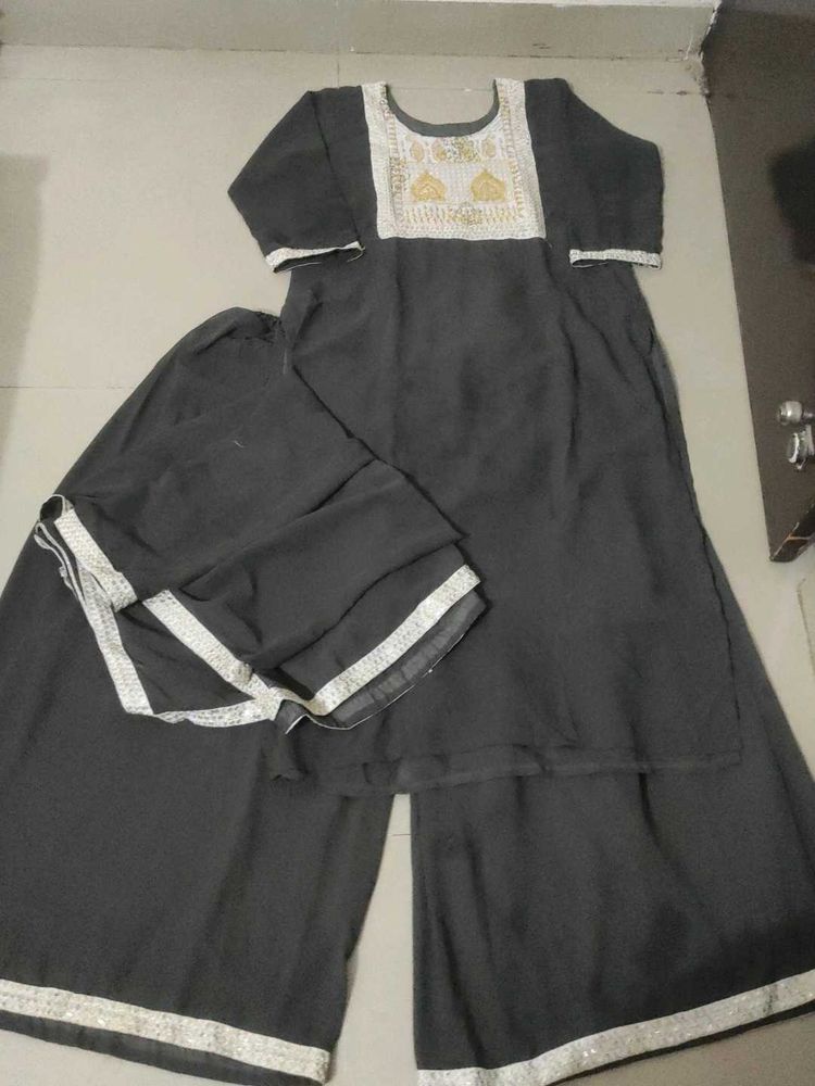 plazo kurti with dupatta