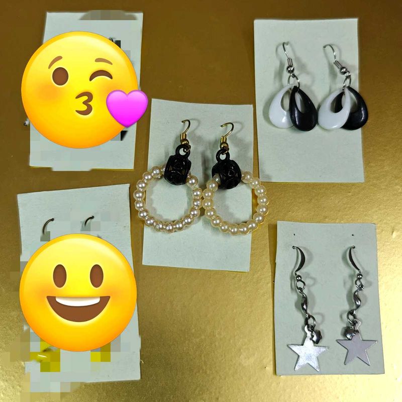🆕 Aesthetic 3 pairs of earrings