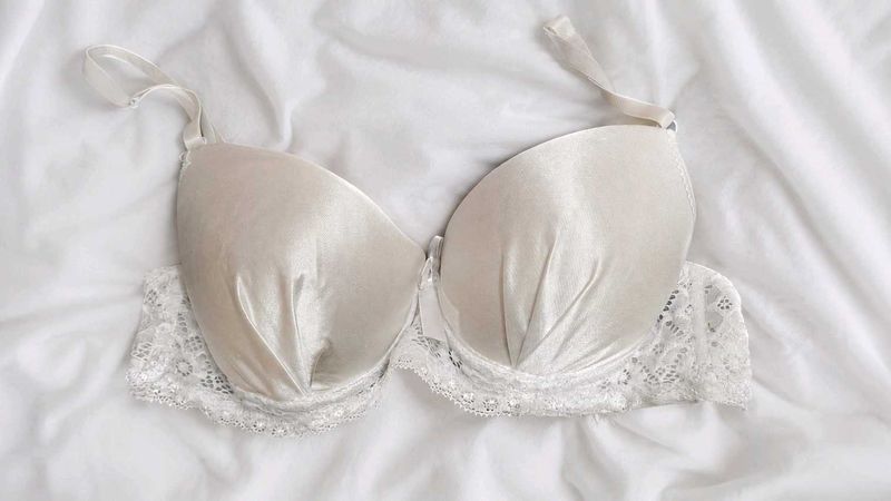 grey shine Padded Bra