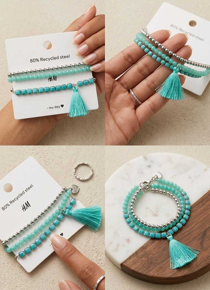Boho Beaded Bracelets Set