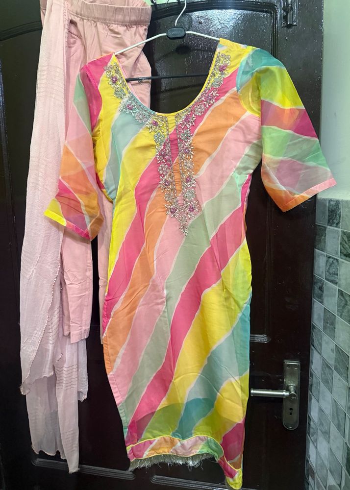 multicolour kurta set
