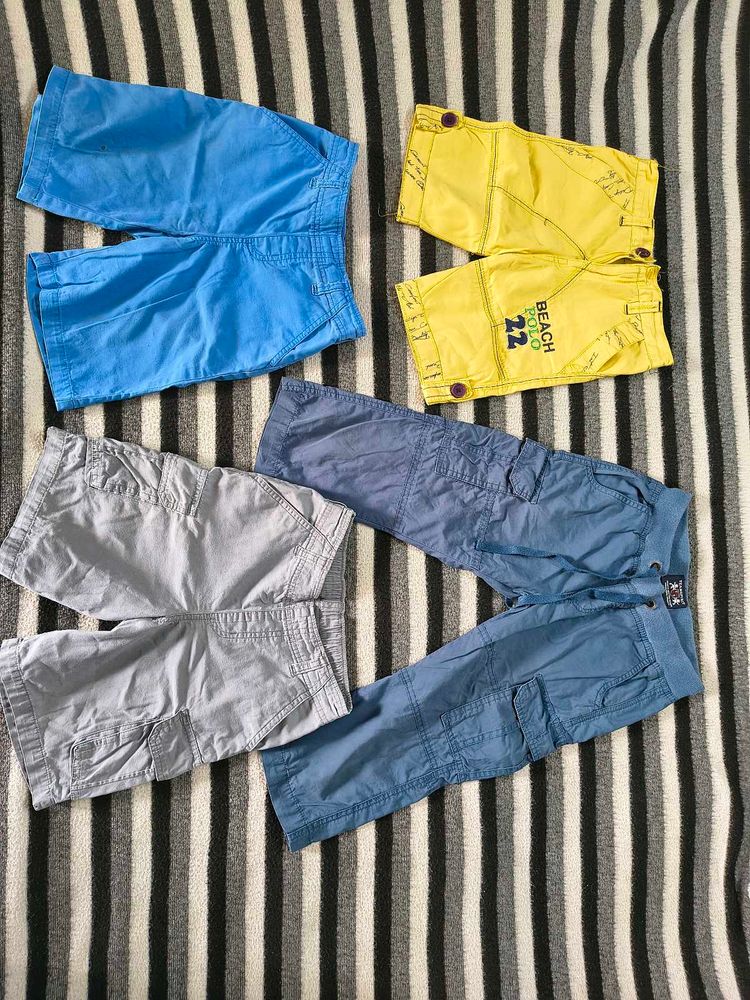 Set 4 Cargo Pants &amp; Shorts for boys 6 to 8 yrs