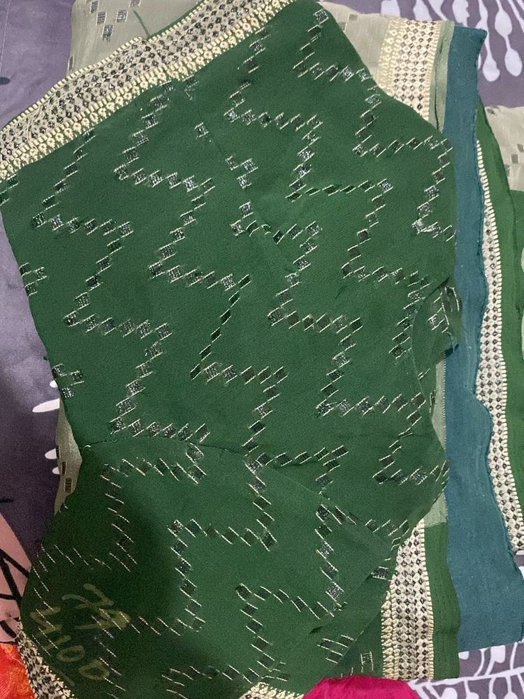 green saree