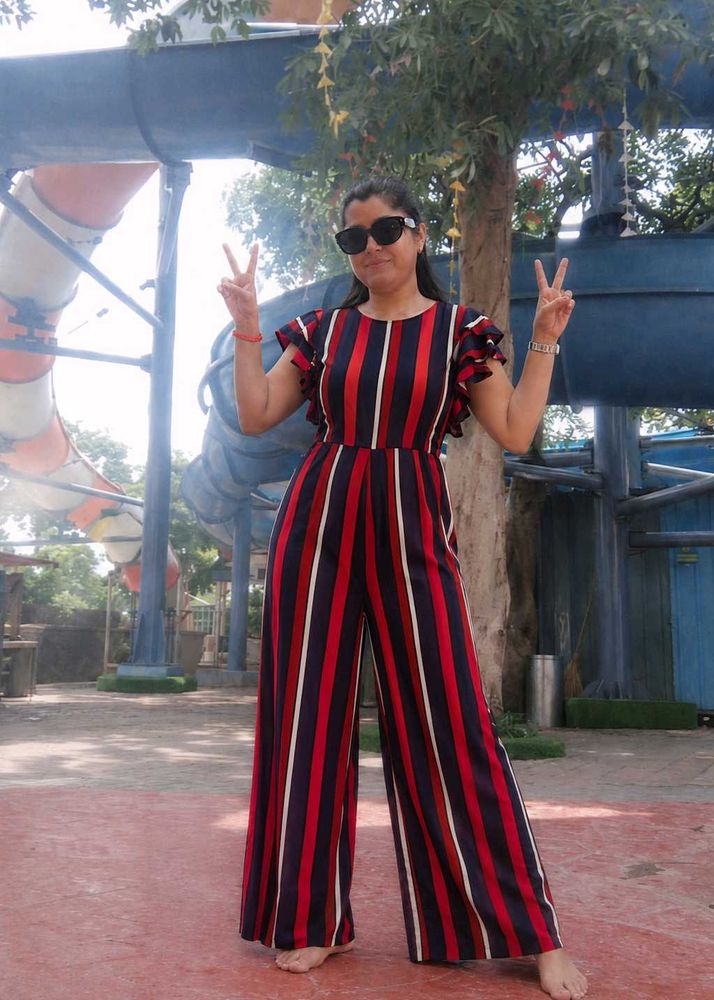 Stylish Striped Jumpsuit