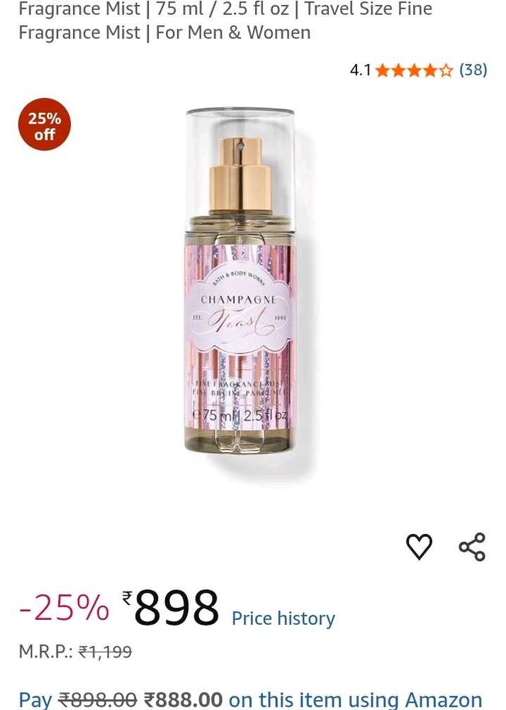 Bath &amp; Body Works Champagne Frost Fragrance Mist