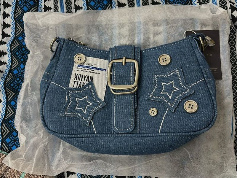 Denim Star Handbag
