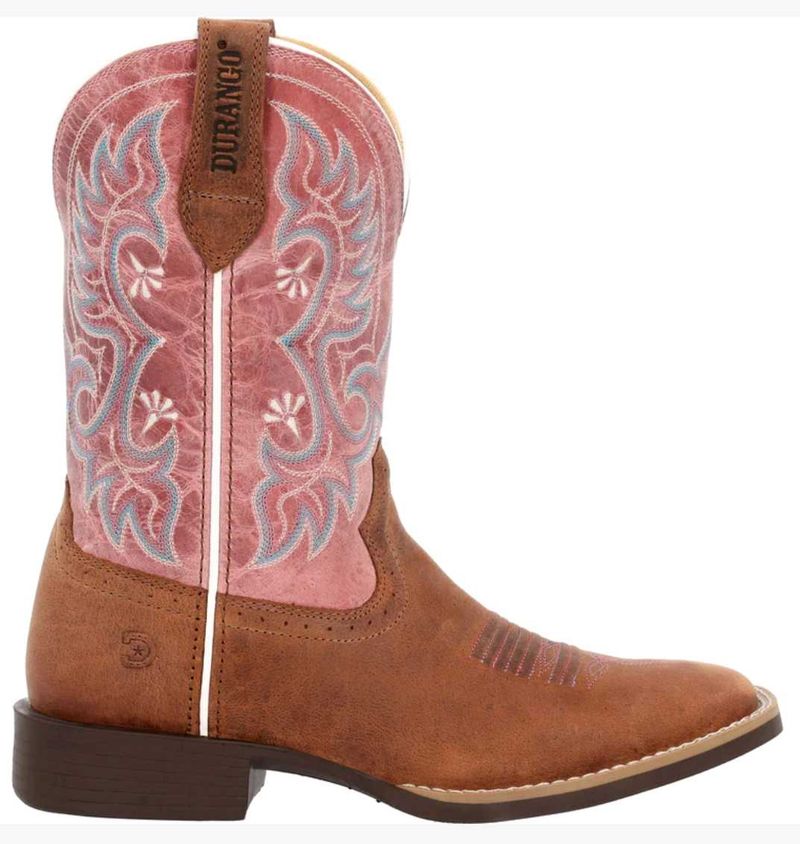 Durango Pink Embroidered Cowgirl Boots