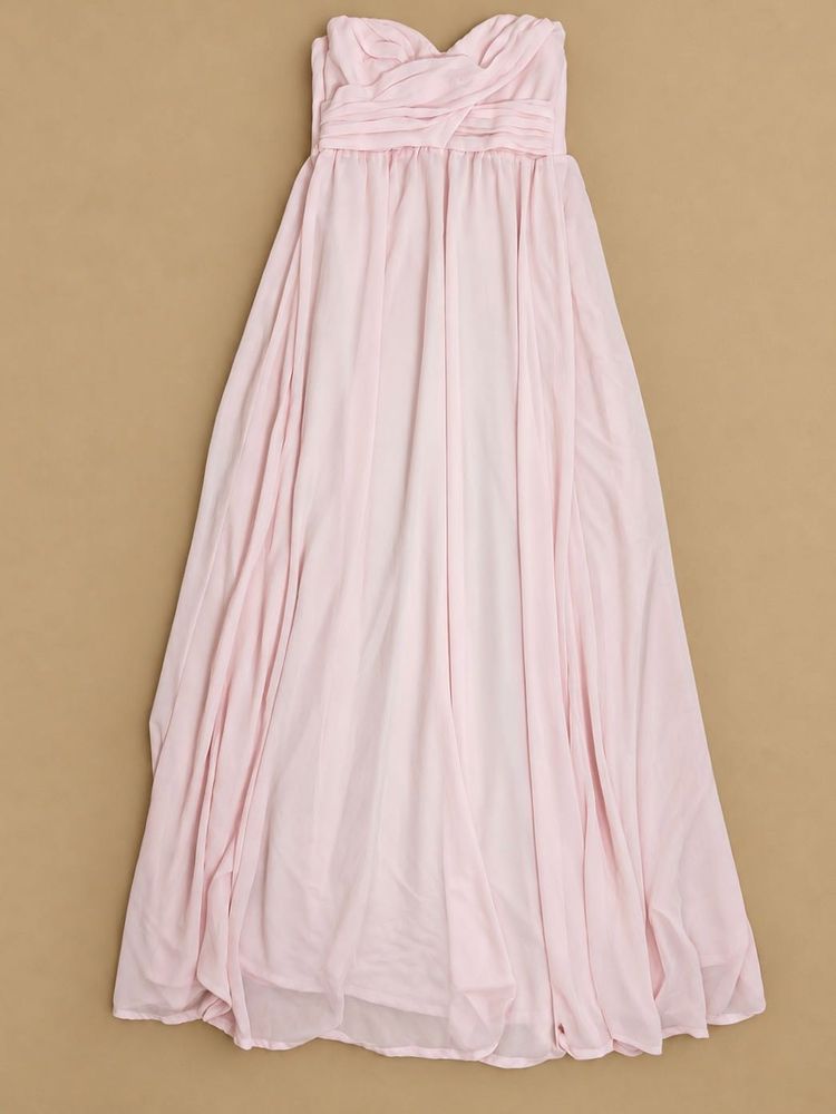 H&amp;M Elegant Pink Strapless Maxi Dress