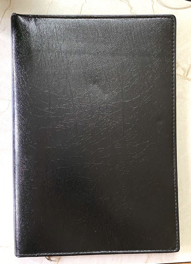 Classic Black Faux Leather Journal