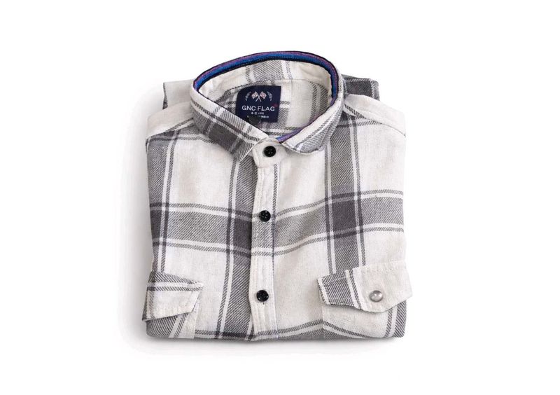 Men's Plaid Button-Down Shirt