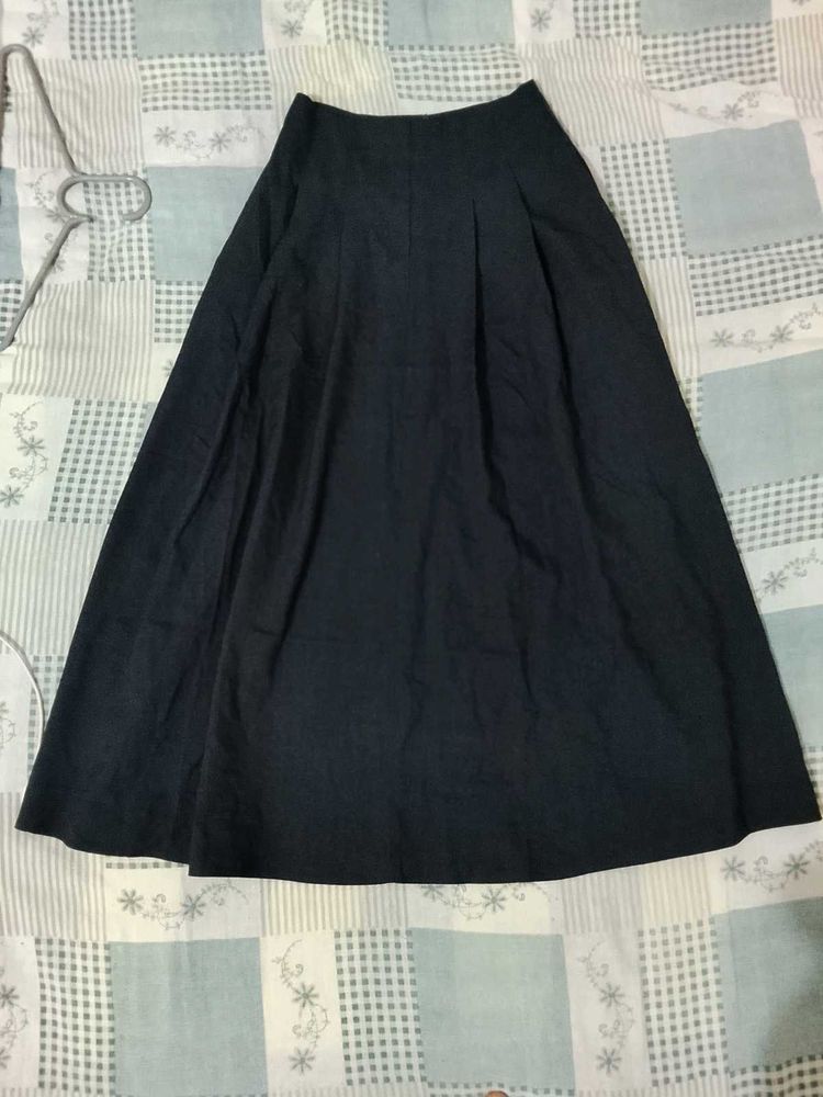 Classic Black Midi Skirt