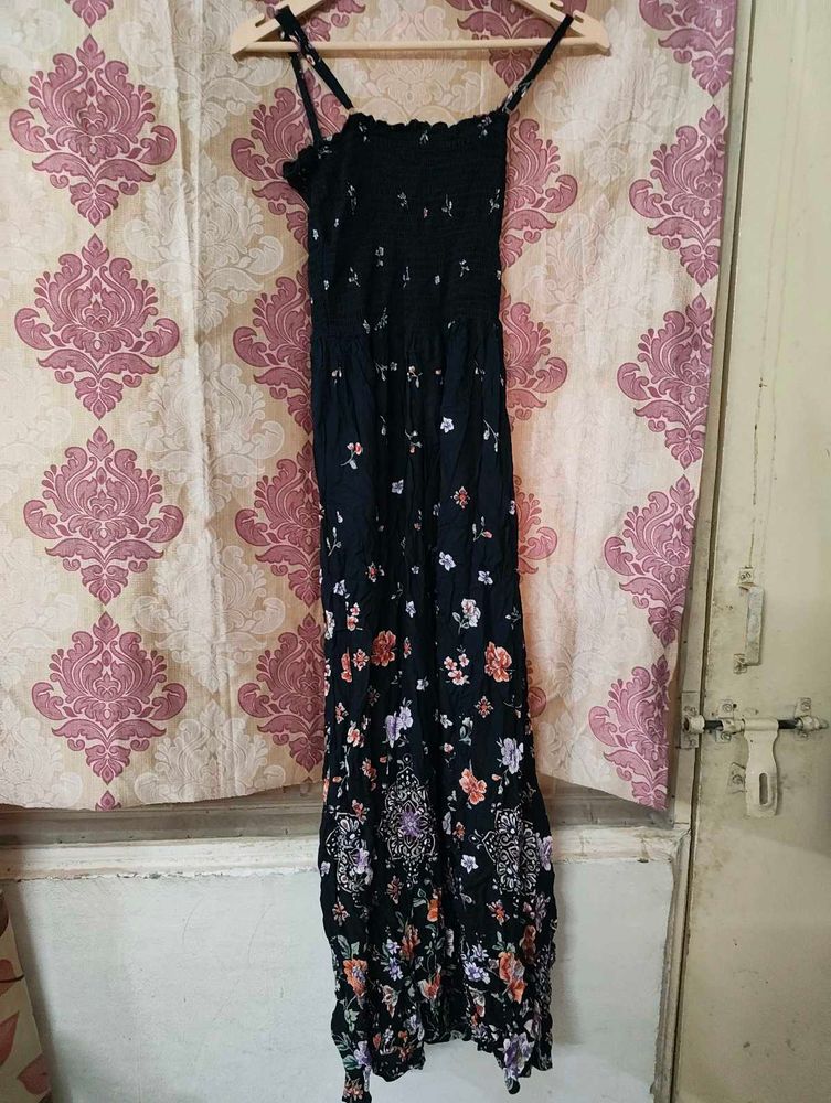 Floral Smocked Maxi Dress