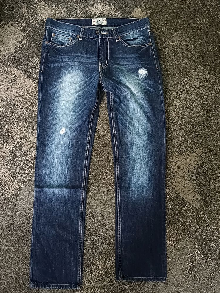 Navy Blue Denim 34" Waist